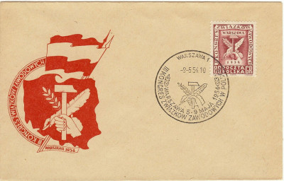 1954 [KO54 008] Fi 710 III Kongres Związk&oacute;w Zawodowych